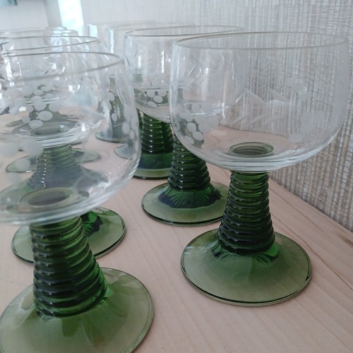 Vintage set etched - vintage,