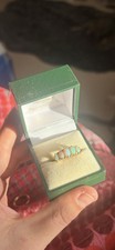Antique 18ct gold opal ring - 18ct,
