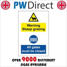 SIGN WARNING SHEEP GRAZING