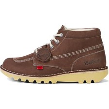 Kickers Classic Kick Hi M Mens Brown Leather Ankle Boots Shoes Size 7-12