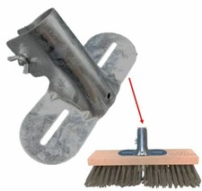 Metal Broom Bracket 1 1/8 Platform Flat Back Broom Clamp Brush Support Stay