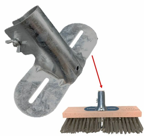 Metal broom bracket 8 - 1, 1/8