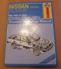 Haynes Nissan/Datsun Sunny B11, 1982-86, 1269cc & 1488cc, Saloon, Coupe & Estate