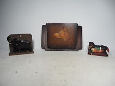 3 x Vintage Wooden Letter Rack
