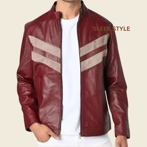 Mens leather lambskin red - mens,