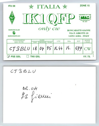 Ham radio qsl - ham, postcard