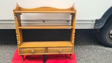 Ercol Old Colonial Solid Elm Hanging Plate Rack Shelves Original Price £215.00
