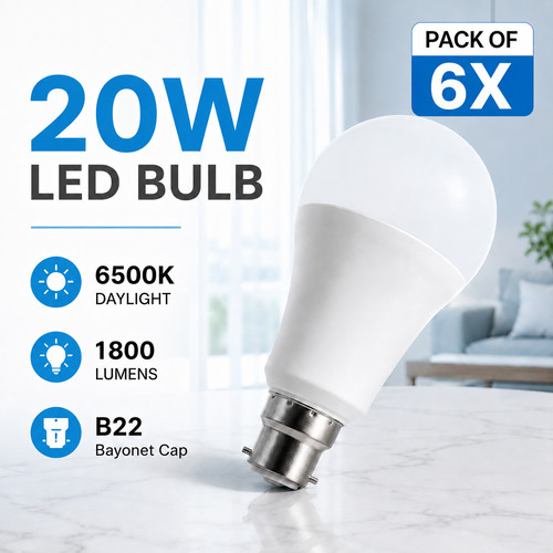 Led 20w b22 - led, 6500k