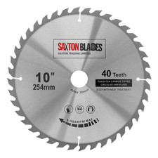 Saxton TCT Circular Saw Blade 254mm x 30B x 40T