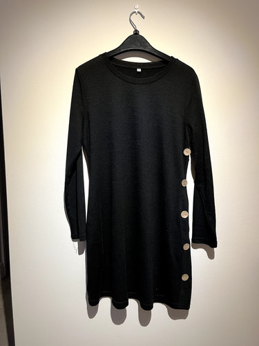 Stylish soft black - soft, a-line