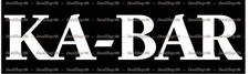 KA-BAR Knives -Outdoor/Hunting- Car/Truck Vinyl Die-Cut Peel N' Stick Decals