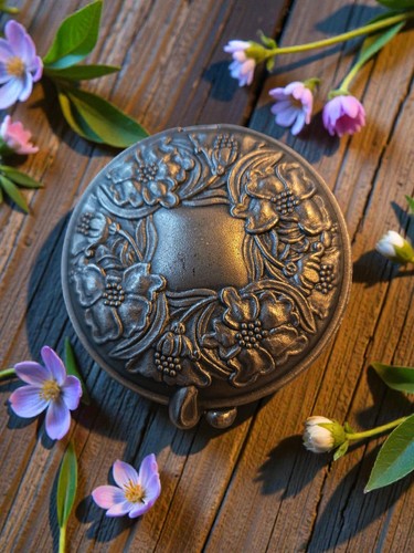 Vintage pewter elaborate - vintage,