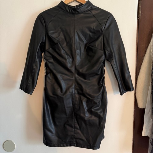 Zara black faux leather - zara,