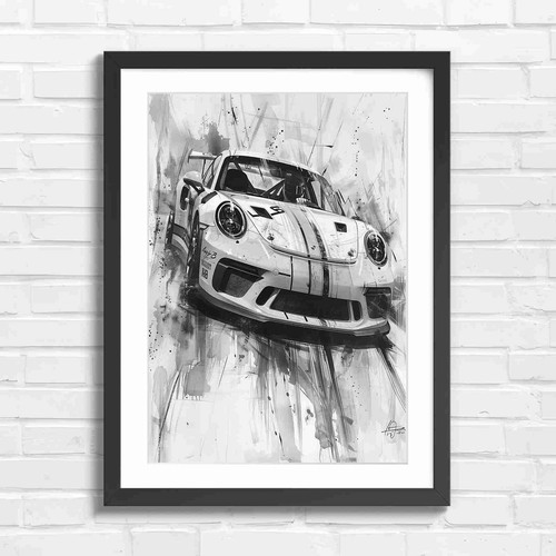 Bold yellow sports car - bold, racing