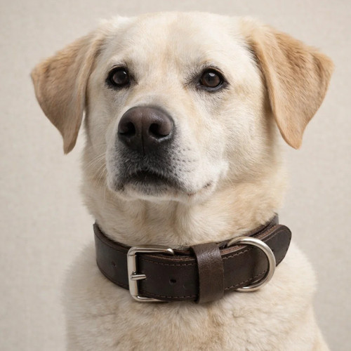 Genuine leather dog collar - genuine,