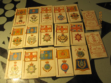 PLAYERS' '' BADGES & FLAGS OF BRITISH REGIMENTS [ NUMBERED][RED]  1902'' 1/4 SET
