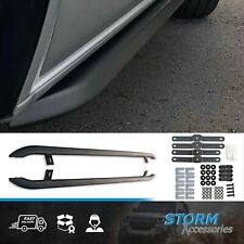 FOR VW TRANSPORTER T5 & T6 SWB 2003-2023 STX TRAPEZOID SIDE BARS IN MATT BLACK