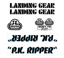 SE Racing PK ripper decal Set