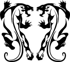 Tribal tiger panther cat - tiger,