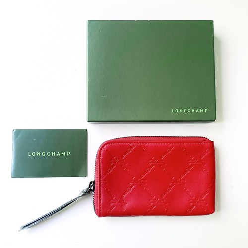 Longchamp red leather - red, small