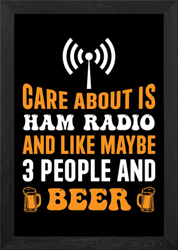 Ham radio operator framed - ham,