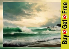 Serene Ocean Wave Seascape