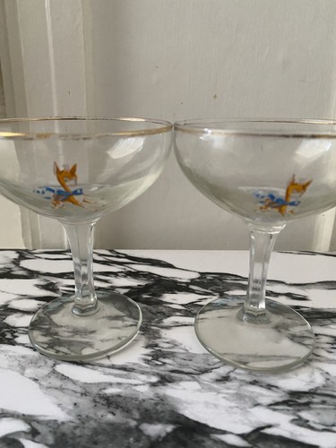 Babycham vintage glasses - babycham,