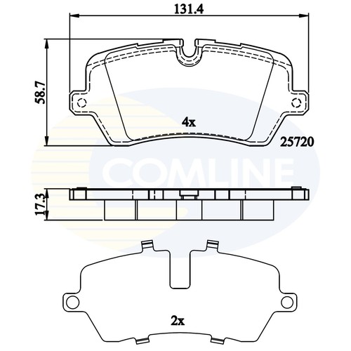 Brake pads set - brake, for