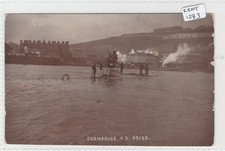 DOVER  Kent  The Submarine A 3 off the Mainland  Crew on top  RP