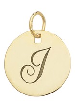 9CT GOLD  INITIAL PENDANTS