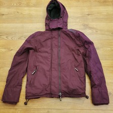 Superdry Professional Windcheater Jacket Mens S Small Burgundy Red