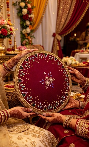 Mehndi embellished decorative - embellished,