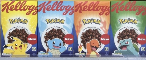Pokémon kelloggs cereal - pokémon,