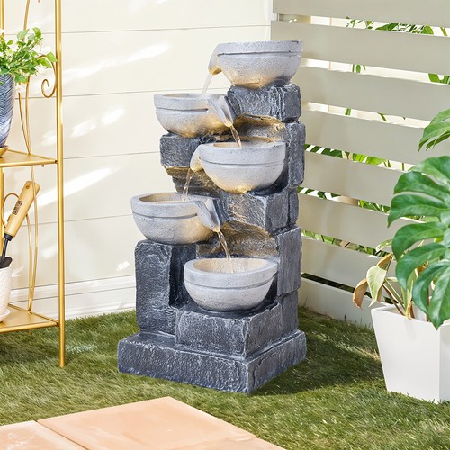 Tier outdoor rockery - rockery, water