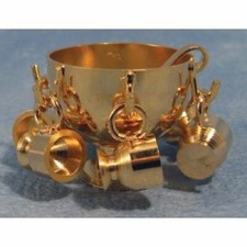 Brass Punch Bowl Set, Dolls