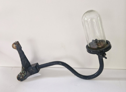 Vintage swan neck metal lamp - swan, &