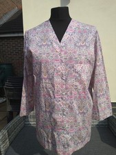 Linen Lawn Handmade Liberty Lodden Print Blouse/Tunic Size 10 NWT