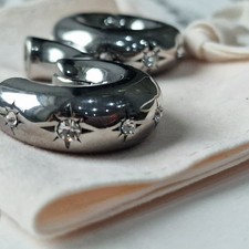 Silver Star Gauges Ear Weights