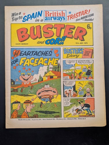 Buster and cor comic - buster,