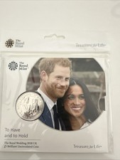 Royal Mint 2018 Royal Wedding Harry and Meghan £5 Coin Pack Sealed