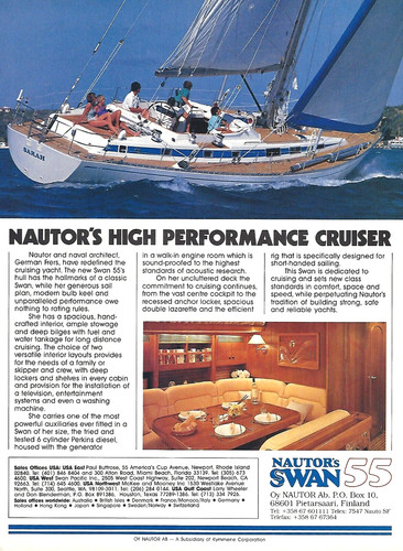 1992 nautor swan yacht - swan, 55