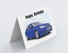 Ford Mondeo ST220 Car Birthday Christmas Card, Fathers Day. Blue or Silver