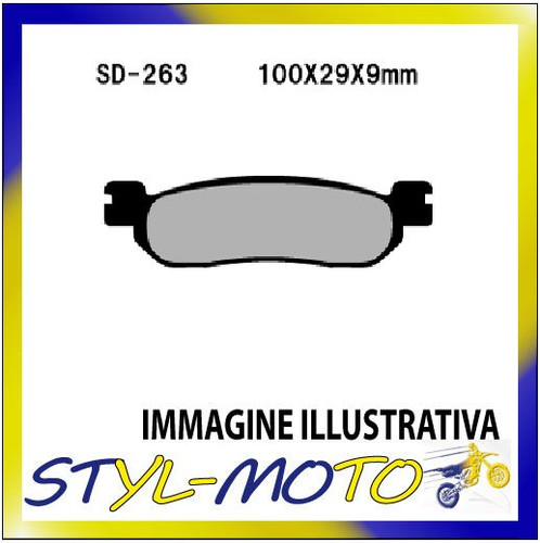 Front brake pads semi - pads, sintered
