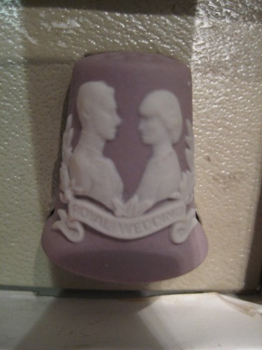 Wedgwood lilac jasper thimble - lilac,