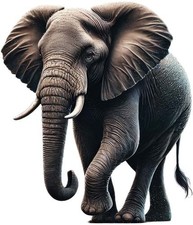 Colour Cute Elephant Wall Art