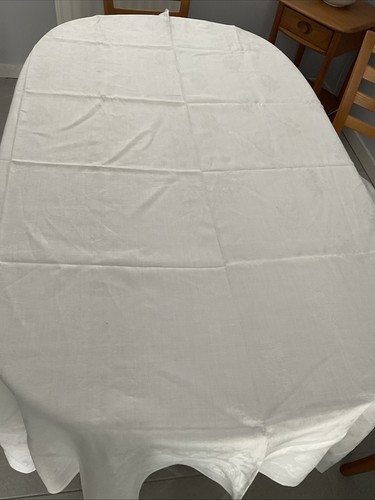 Vintage white linen - linen, table