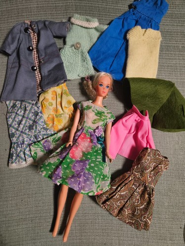 1960 style handmade doll - style, 11"