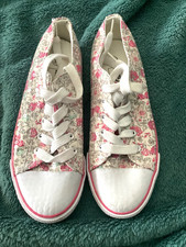 New Floral Sequinned Canvas