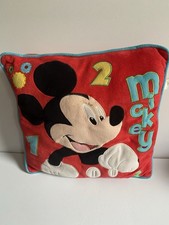 OFFICIAL DISNEY MICKEY MOUSE 123 RED CUSHION PILLOW - See Pictures