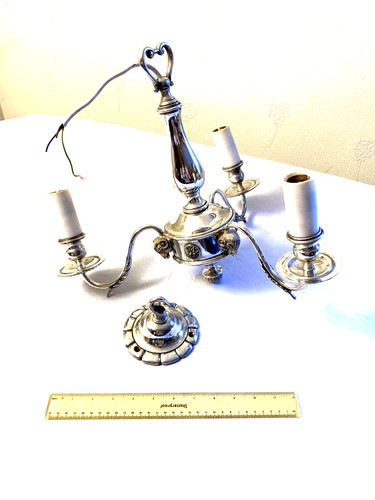 Silver plated light ceiling - plated,
